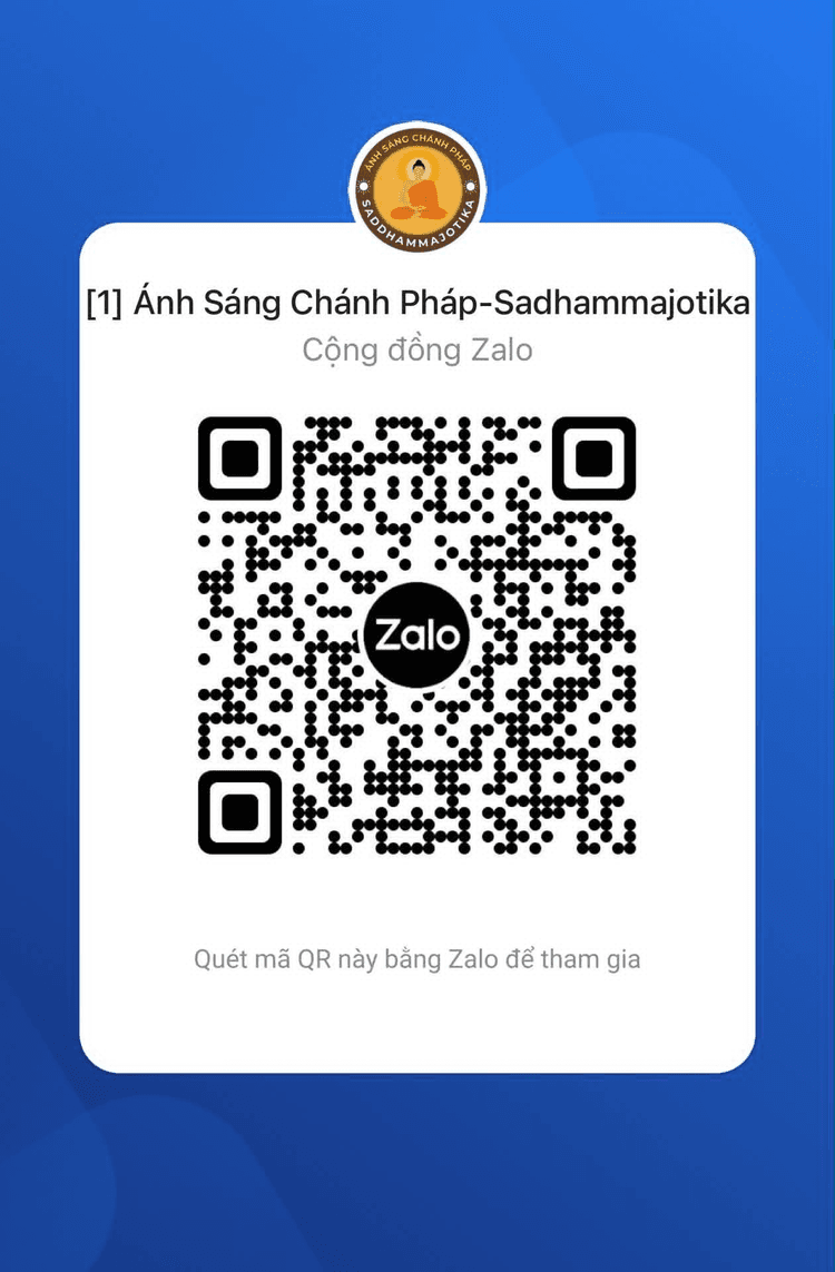 Mã QR Zalo cộng đồng Ánh sáng Chánh pháp